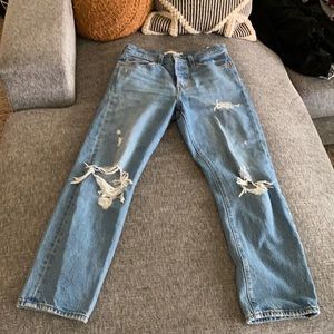 Levi wedgie straight distressed